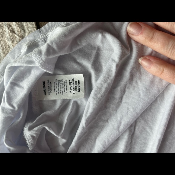 Adrienne Scoop Tank top in Sky Blue sz M EUC - Picture 2 of 2